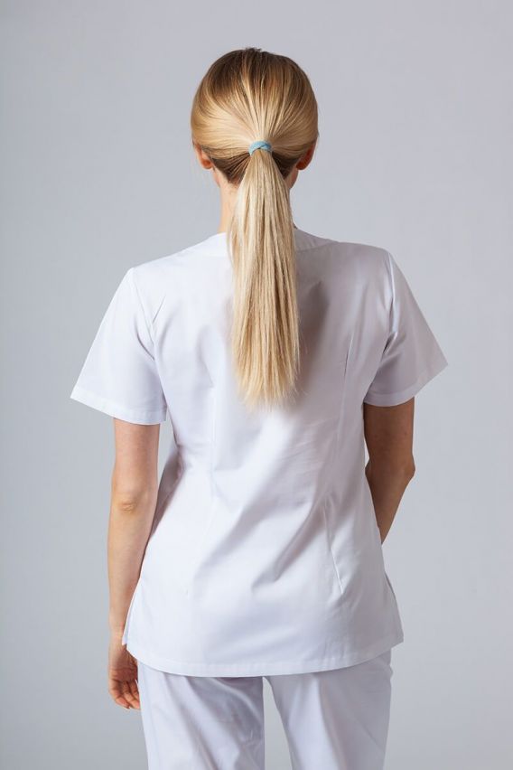 Lékařská dámská halena Sunrise Uniforms Basic Light bílá-2