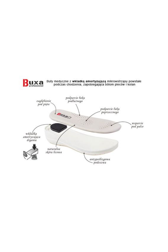 Zdravotnická obuv Buxa model Professional Med30 květy gucci-6