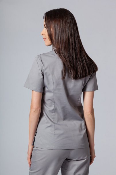 Lékařská dámská halena Sunrise Uniforms Basic Light šedá-2
