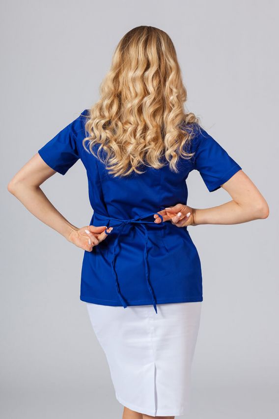 Zástěra/halena dámská s vázáním Sunrise Uniforms tmavě modrá-3