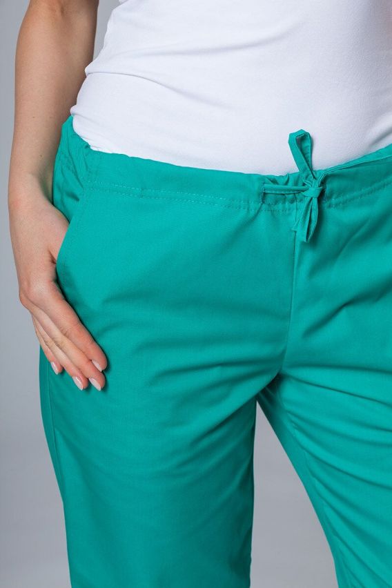 Dámské lékařské kalhoty Sunrise Uniforms Basic Regular zelené-2