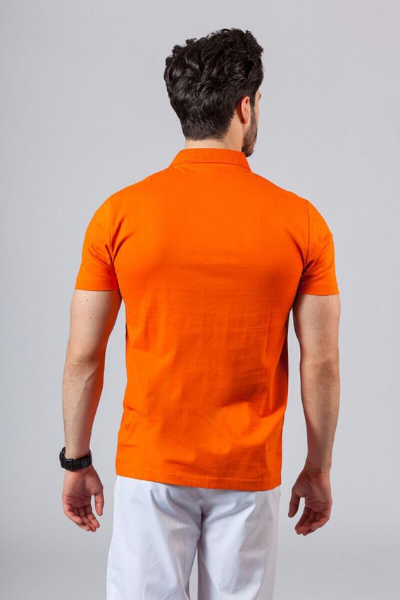 Pánské Polo Malfini Single Jersey oranžové-1