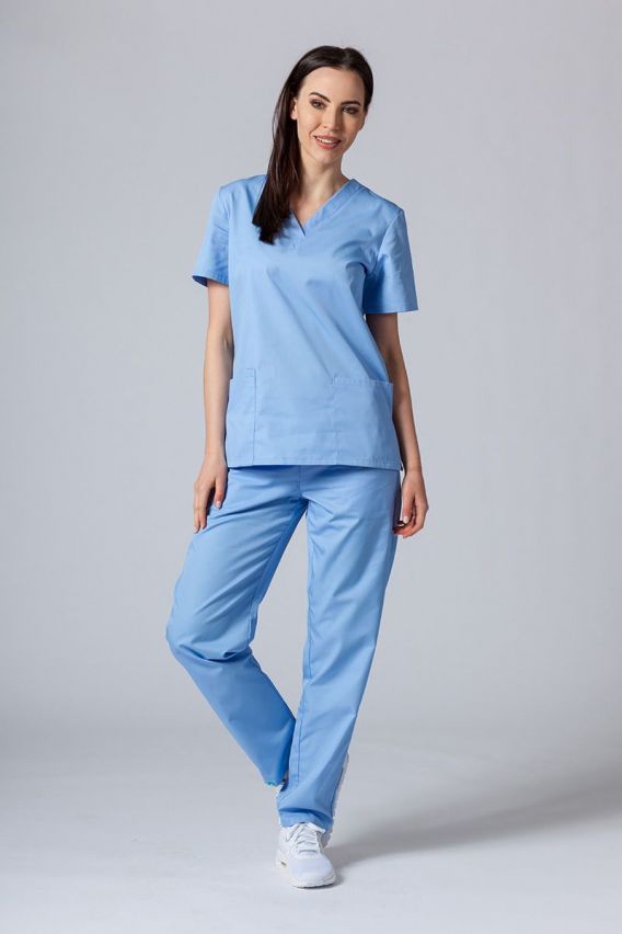 Dámské lékařské kalhoty Sunrise Uniforms Basic Regular modré-3