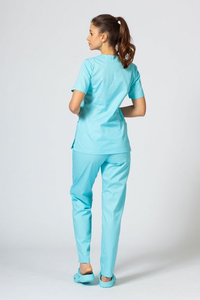 Lékařská dámská halena Sunrise Uniforms Basic Light aqua-5