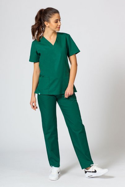 Dámské lékařské kalhoty Sunrise Uniforms Basic Regular tmavě zelené-4