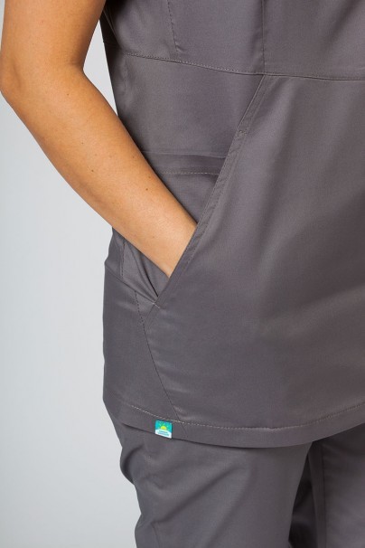 Lékařská souprava Sunrise Uniforms Active šedá (s halenou Kangaroo - elastic)-6