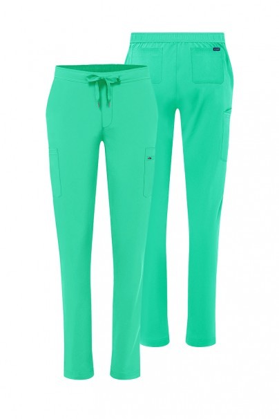 Dámské kalhoty Adar Uniforms Skinny Leg Cargo světle zelené-11