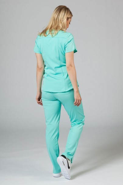 Lékařská souprava Adar Uniforms Yoga aqua (s halenou Modern - elastic)-1