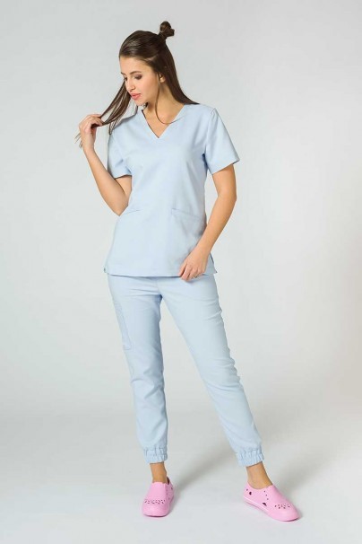 Dámské kalhoty Sunrise Uniforms Premium Chill jogger blankytně modré-4