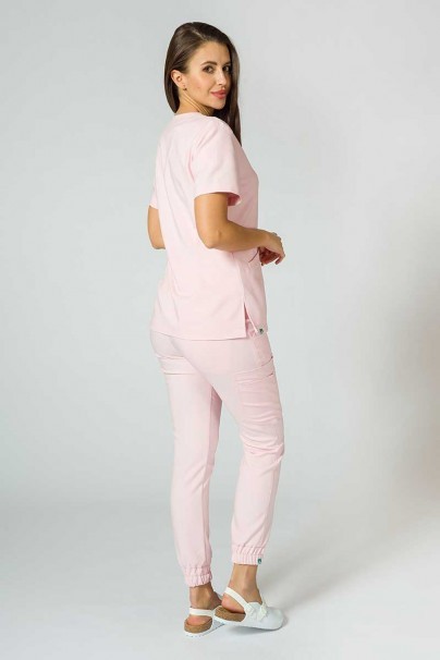 Dámské lékařské kalhoty Sunrise Uniforms Premium Chill jogger pastelově růžové-3