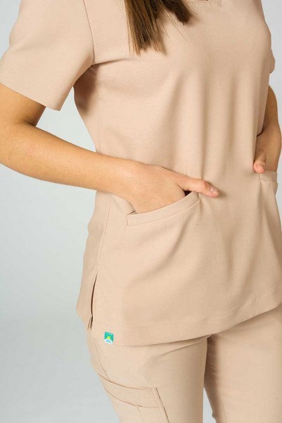 Lékařská souprava Sunrise Uniforms Premium (halena Joy, kalhoty Chill) béžová-3