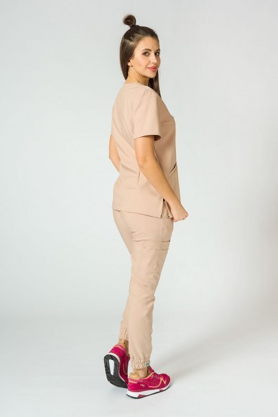 Lékařská souprava Sunrise Uniforms Premium (halena Joy, kalhoty Chill) béžová-6