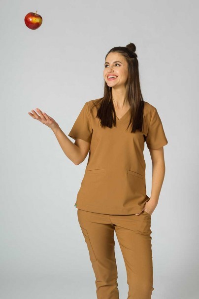 Lékařská souprava Sunrise Uniforms Premium (halena Joy, kalhoty Chill) hnědá-15