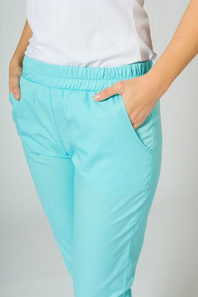 Lékařská souprava Sunrise Uniforms Basic Jogger aqua (s kalhotami Easy)-8