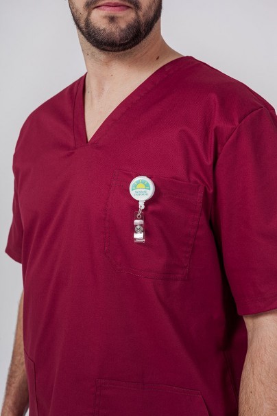 Pánská lékařská souprava Sunrise Uniforms Active (halena Flex, kalhoty Flow) třešňová-4