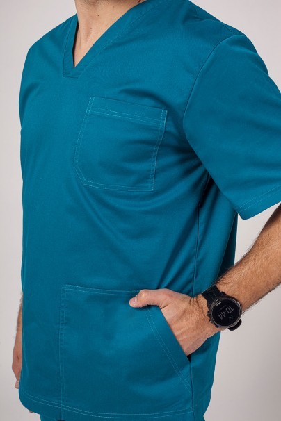Pánská lékařská souprava Sunrise Uniforms Active (halena Flex, kalhoty Flow) karaibsky modrá-5
