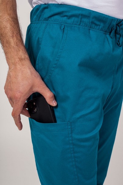 Pánská lékařská souprava Sunrise Uniforms Active (halena Flex, kalhoty Flow) karaibsky modrá-9
