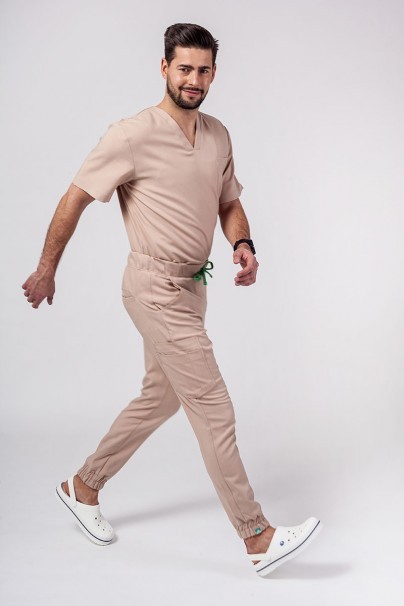 Pánské kalhoty Sunrise Uniforms Premium Select béžové-3