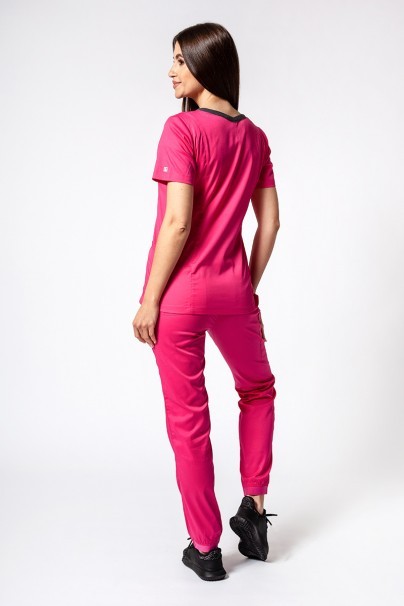 Dámské lékařské kalhoty Maevn Matrix Contrast semi-jogger růžové-7
