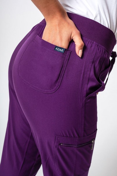 Dámské kalhoty Adar Uniforms Ultimate Yoga Jogger fialové-4