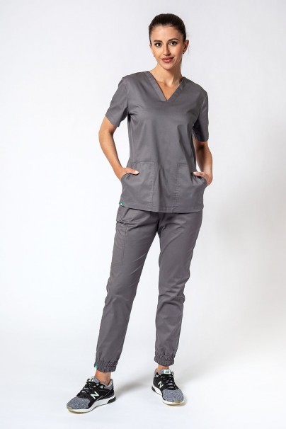 Dámské lékařské kalhoty Sunrise Uniforms Active Air jogger šedé-5