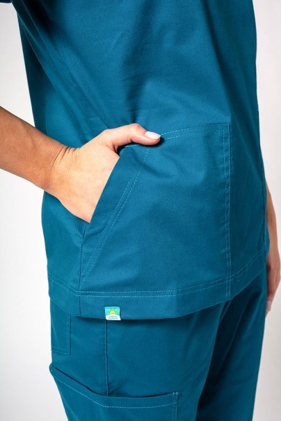 Dámska lékařská souprava Sunrise Uniforms Active III (halena Bloom, kalhoty Air) karaibsky modrá-5