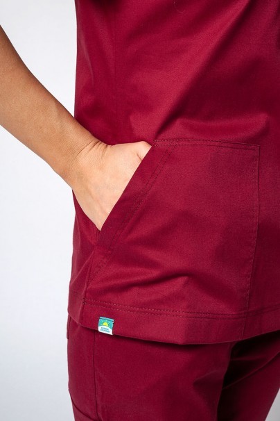 Dámska lékařská souprava Sunrise Uniforms Active III (halena Bloom, kalhoty Air) třešňová-5