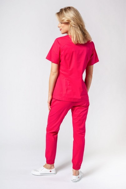 Dámska lékařská souprava Sunrise Uniforms Active III (halena Bloom, kalhoty Air) malinová-2
