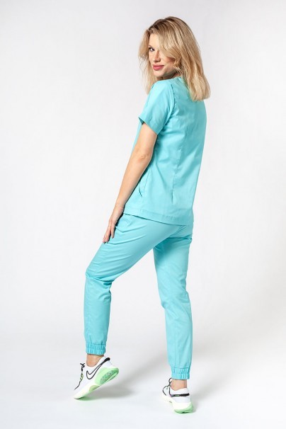 Dámska lékařská souprava Sunrise Uniforms Active III (halena Bloom, kalhoty Air) aqua-2