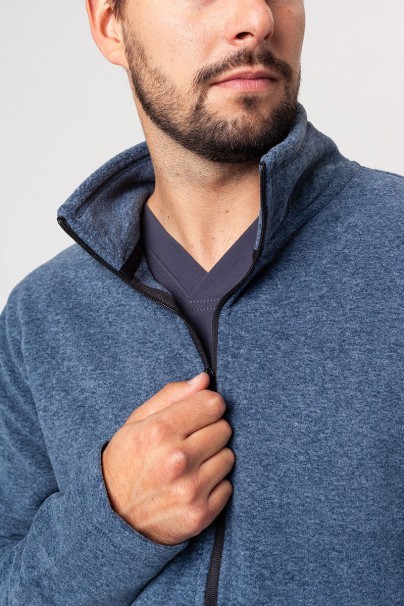 Pánská fleecová mikina Malfini Shift (GRS standard) denim tmavě modrá-4