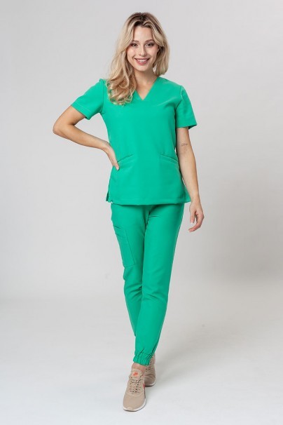 Dámské lékařské kalhoty Sunrise Uniforms Premium Chill jogger světle zelené-6
