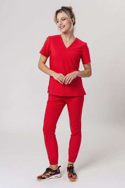 Lékařské kalhoty Sunrise Uniforms Premium Chill jogger červené-6