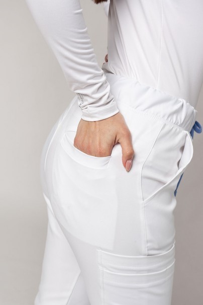 Dámské lékařské kalhoty Sunrise Uniforms Premium Chill jogger bílé-4