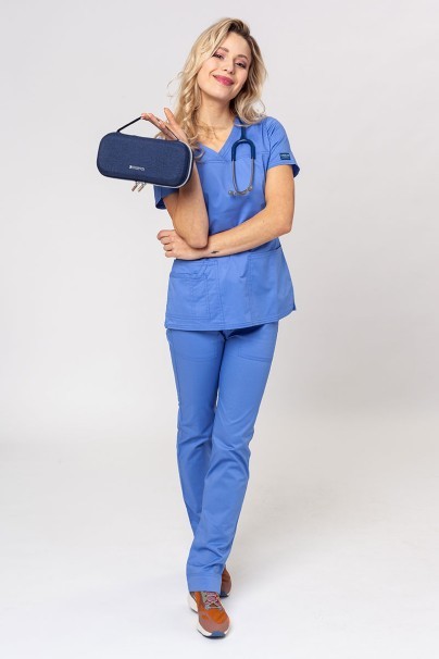 Lékařská dámská souprava Cherokee Core Stretch (halena Core, kalhoty Mid Rise) klasicky modrá-3