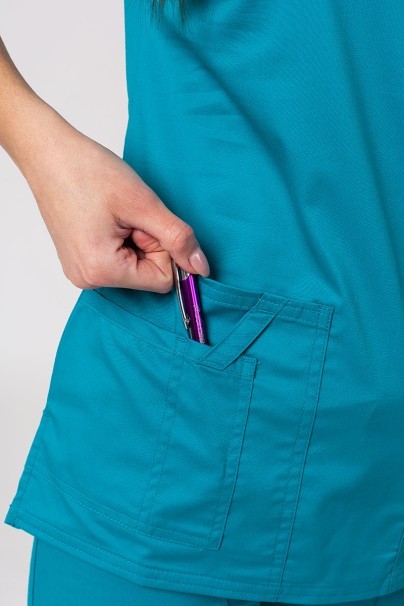 Lékařská dámská souprava Cherokee Core Stretch (halena Core, kalhoty Mid Rise) mořsky modrá-6