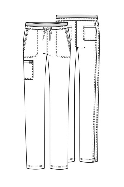 Lékařské dámské kalhoty Cherokee Revolution Cargo karaibsky modrá-8