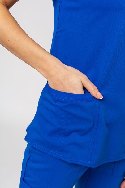 Lékařská dámská souprava Dickies Balance (bluza V-neck, spodnie Mid Rise) královksy modrá-6