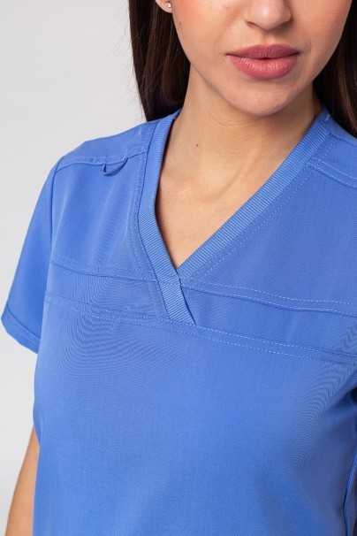 Lékařská dámská souprava Dickies Balance (bluza V-neck, spodnie Mid Rise) klasicky modrá-4