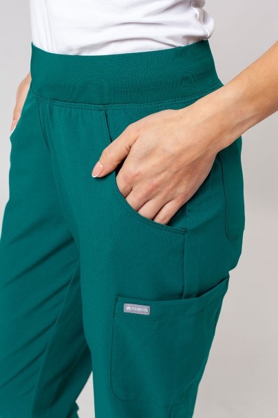 Lékařská dámská souprava Maevn Momentum (halena Asymetric, kalhoty jogger) zelená-13
