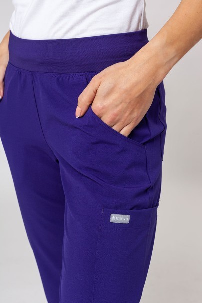 Lékařská dámská souprava Maevn Momentum (halena Asymetric, kalhoty jogger) fialová-15