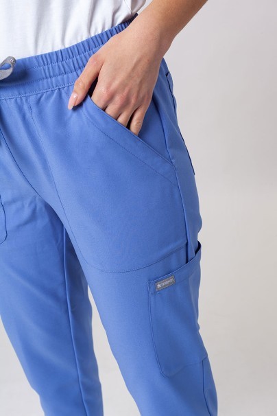 Lékařská dámská souprava Maevn Momentum (halena Double V–neck, kalhoty 6-pocket) klasicky modrá-11
