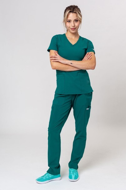 Lékařské dámské kalhoty Maevn Momentum 6-pocket zelené-6