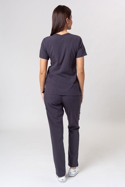 Lékařská dámská souprava Maevn Momentum (halena Double V–neck, kalhoty 6-pocket) šedá-2