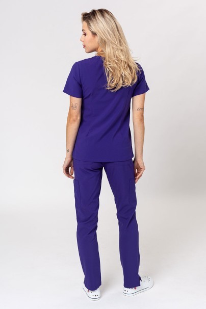 Lékařská dámská souprava Maevn Momentum (halena Double V–neck, kalhoty 6-pocket) fialová-1