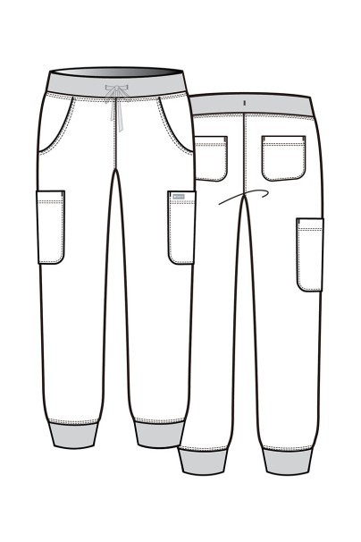Dámské lékařské kalhoty Maevn Momentum jogger černé-8