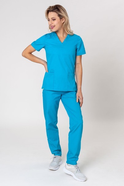 Univerzální lékařské kalhoty Sunrise Uniforms Basic Regular tyrkysové-4