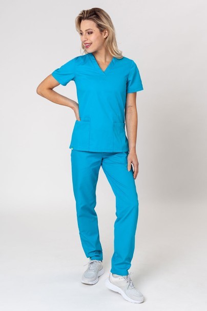 Dámské lékařské kalhoty Sunrise Uniforms Basic Regular tyrkysové-4