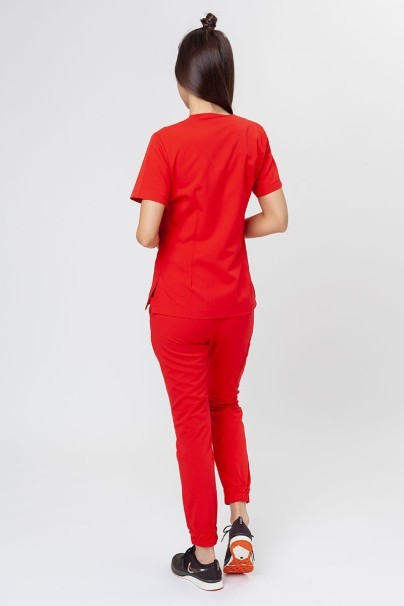 Dámské lékařské kalhoty Sunrise Uniforms Premium Chill jogger šťavnatě červené-6