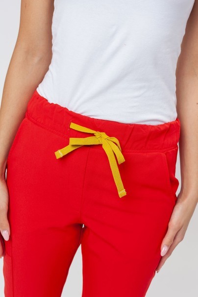 Dámské lékařské kalhoty Sunrise Uniforms Premium Chill jogger šťavnatě červené-2