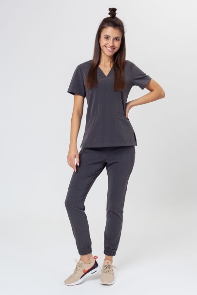 Dámské lékařské kalhoty Sunrise Uniforms Premium Chill jogger grafitové-7